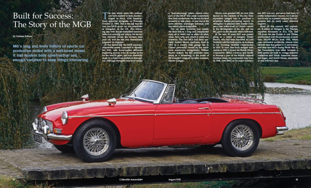 August 2020 Issue Collectible Automobile Magazine