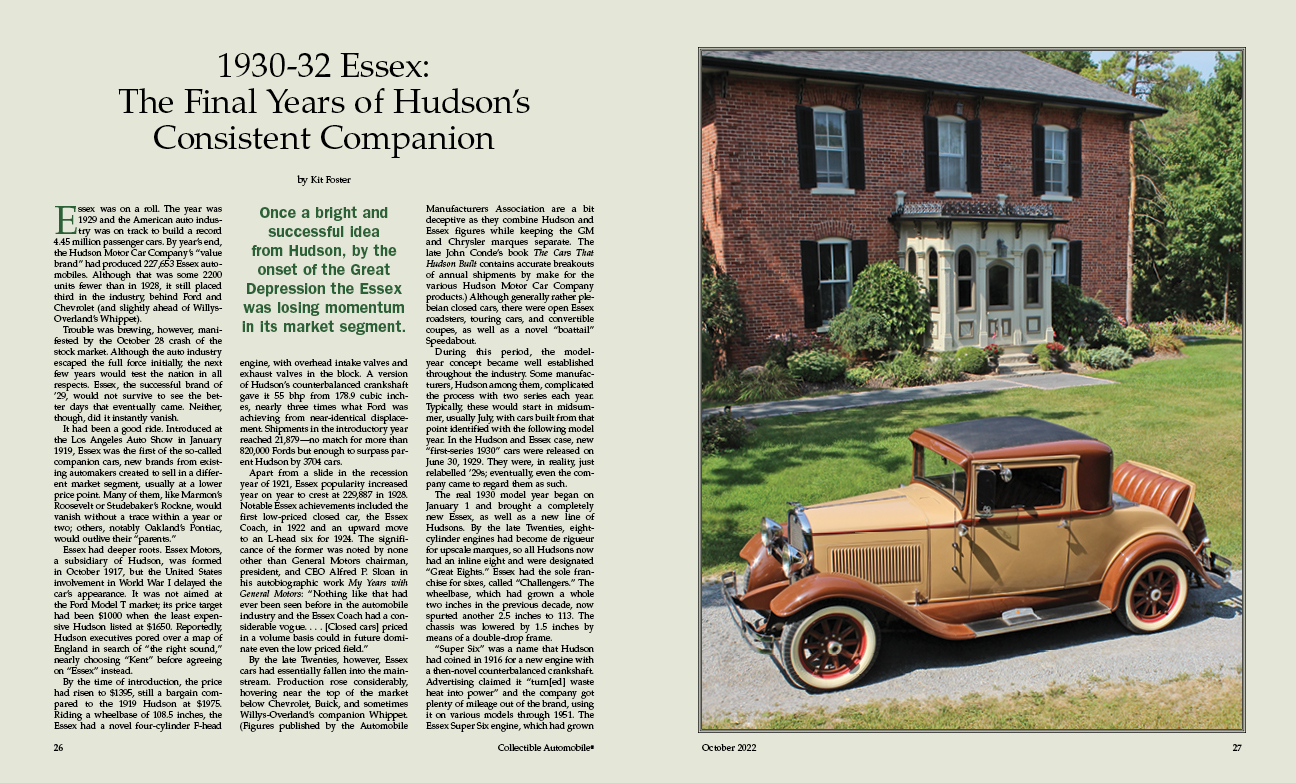 October 2022 Issue Collectible Automobile Magazine