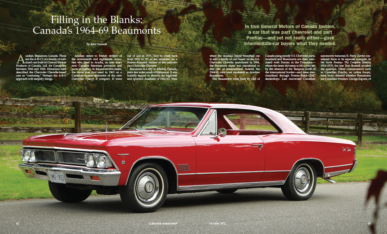 October 2022 Issue Collectible Automobile Magazine