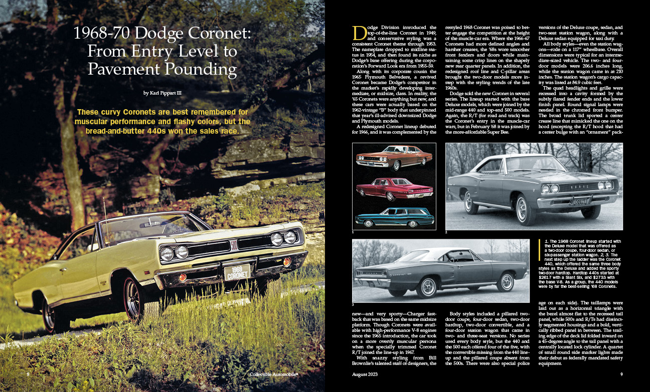 August 2023 Issue Collectible Automobile Magazine