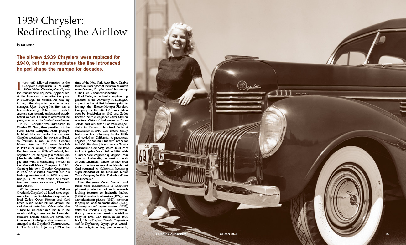 October 2023 Issue Collectible Automobile Magazine